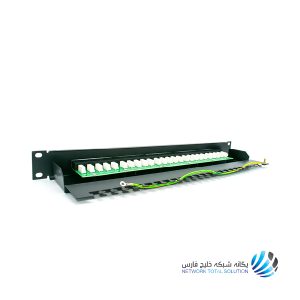 25-port telephone patch panel with tray